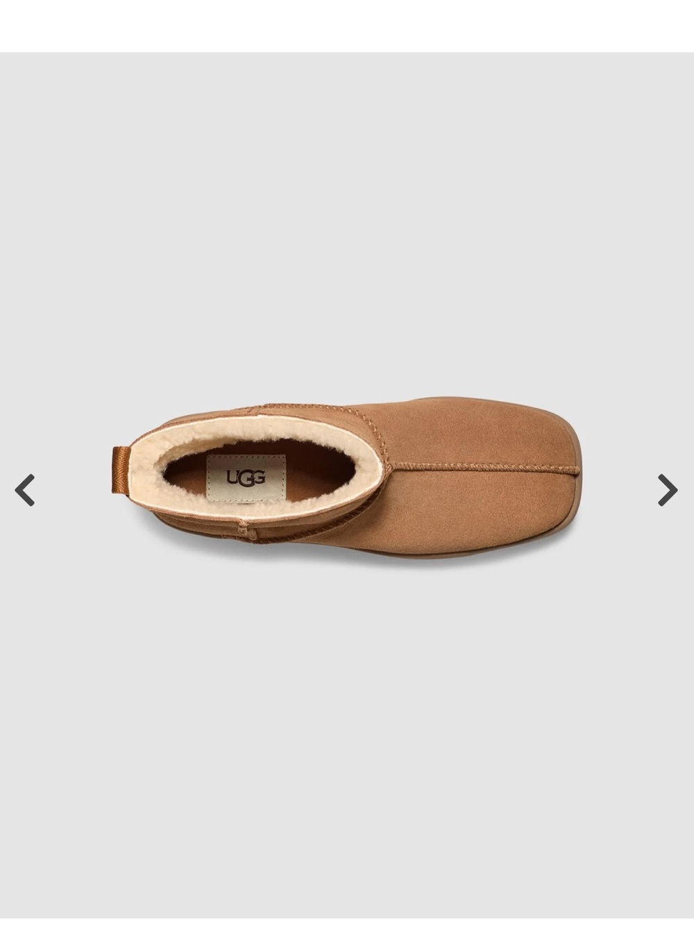 UGG Tan Chunky Platform Shearling Booties - Picture 5 of 7